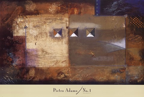 Framed Triad I Print