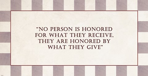 Framed Honored Print