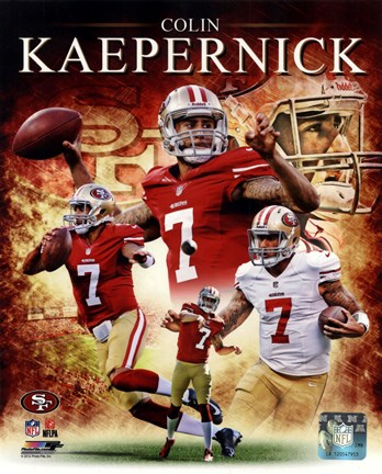 Framed Colin Kaepernick 2012 Portrait Plus Print
