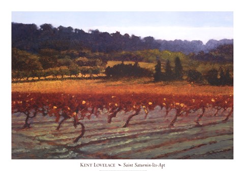 Framed Saint Saturnin-les-Apt Print