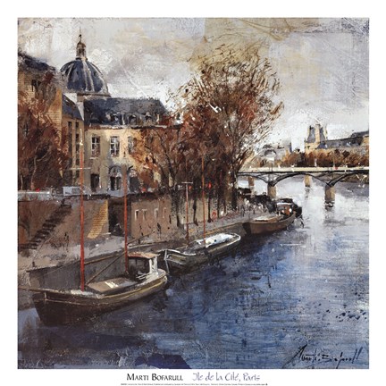 Framed Ile de la Cite, Paris Print