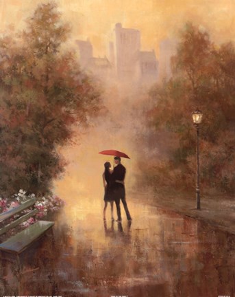 Framed Walk in the Park I Print