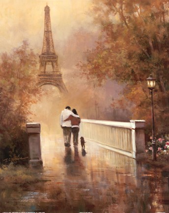 Framed Walk in the Park II Print