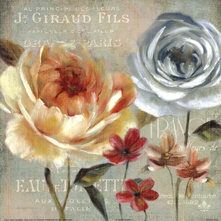 Framed Le Jardin de Paris I Print