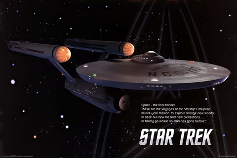 Framed Star Trek - Enterprise Print