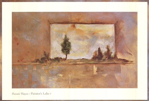 Framed PAINTER'S LAKE I Print