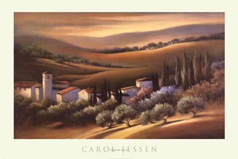 Framed Tuscan Villa Print