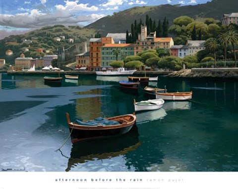 Framed Afternoon Before the Rain Print