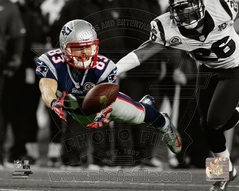 Framed Wes Welker 2012 Spotlight Action Print