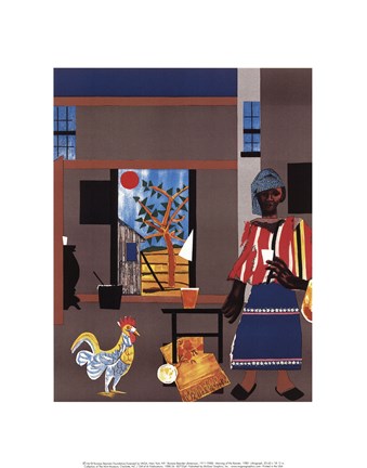 Framed Morning of the Rooster, 1980 Print