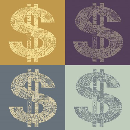 Framed Money - squares Print
