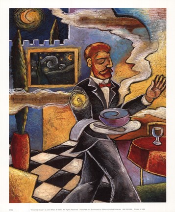 Framed VINCENT'S SOUPE Print