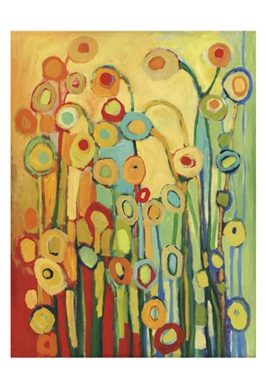 Framed Dance of the Poppy Pods Print