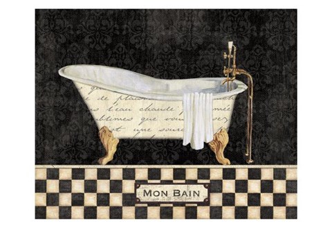 Framed French Bathtub I Print