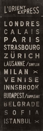 Framed L'Orient Express Print