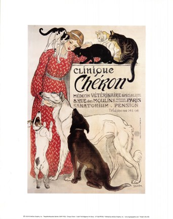 Framed Clinique Cheron Print