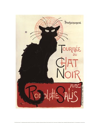 Framed Tournee du Chat Noir Print