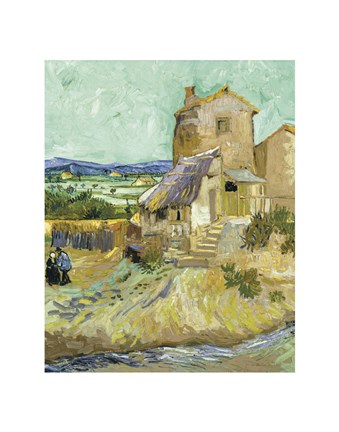 Framed Old Mill, 1888 Print