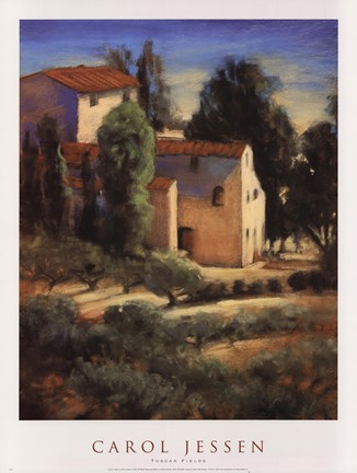 Framed Tuscan Fields Print