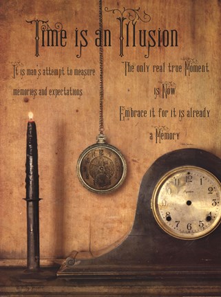 Framed Time is an Illusion Print