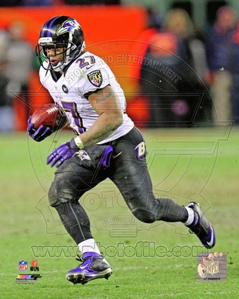 Framed Ray Rice 2012 AFC Divisional Playoffs Print