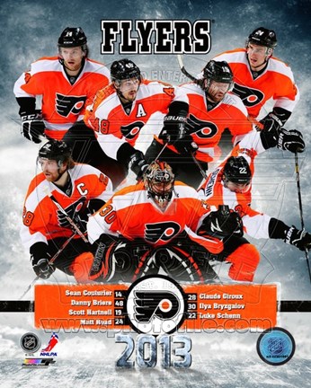 Framed Philadelphia Flyers 2012-13 Team Composite Print