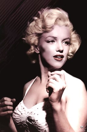 Framed Marilyn Monroe - White Dress Print