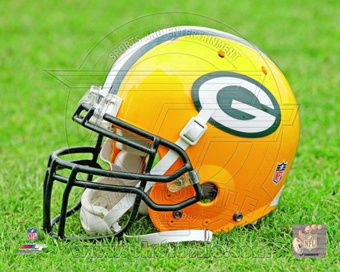 Framed Green Bay Packers Helmet Print