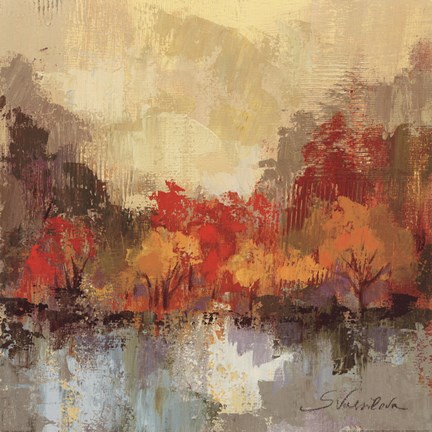 Framed Fall Riverside II Print