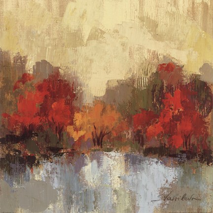 Framed Fall Riverside I Print