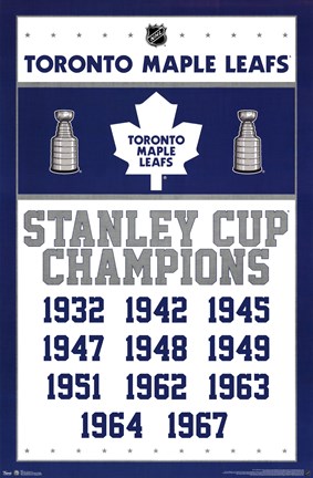 Framed Maple Leafs - Champions 13 Print