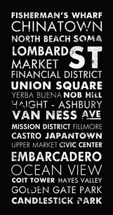 Framed San Francisco II Print