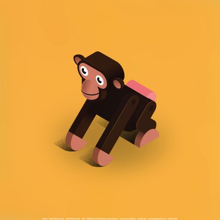 Framed Monkey Print
