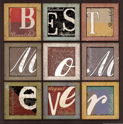 Framed Best Mom Ever Print