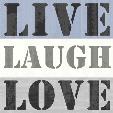 Framed Live Laugh Love Print
