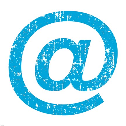 Framed Blue Ampersat Print