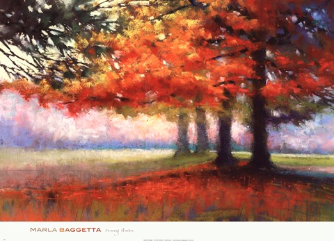 Framed Orange Haven Print