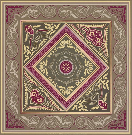 Framed Sojourn Tile II Print