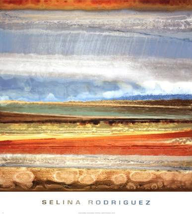 Framed Earth Layers II Print