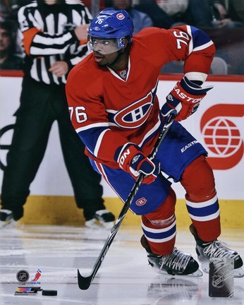 Framed P.K. Subban in action 2012-13 Print