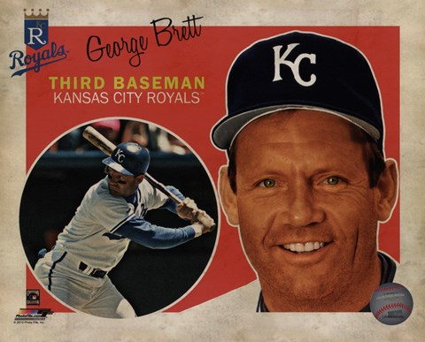 Framed George Brett 2013 Studio Plus Print