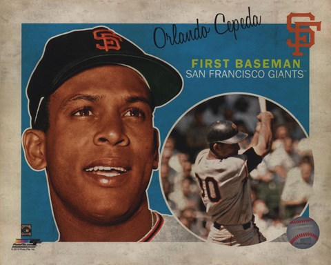 Framed Orlando Cepeda 2013 Studio Plus Print