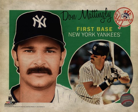 Framed Don Mattingly 2012 Studio Plus Print