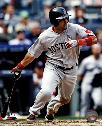 Framed Shane Victorino After Baseball Hit Print