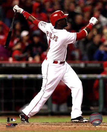 Framed Brandon Phillips 2013 Action Print