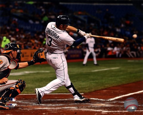 Framed Evan Longoria 2013 Action Print