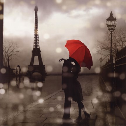 Framed Paris Romance Print