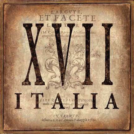 Framed Italia Print