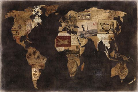 Framed Faraway Places Print