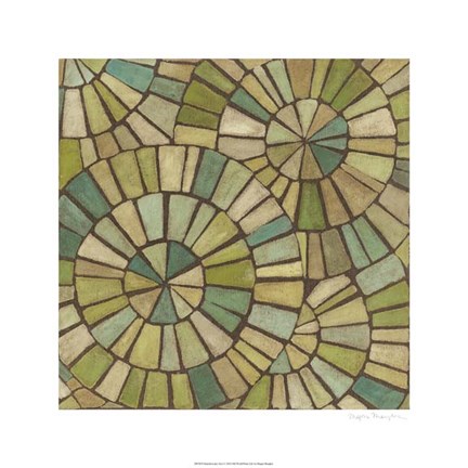 Framed Kaleidoscopic Sea I Print